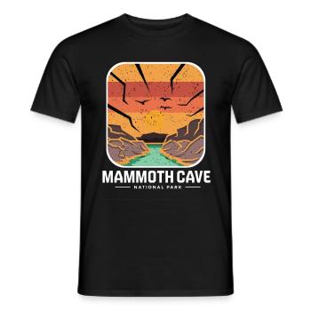Nationalpark Mammoth Cave Kentucky Souvenir Höhle - Männer T-Shirt - Schwarz - Vorne - AI Model Male 178 light (178cm)