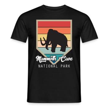 Nationalpark Souvenir Mammoth Cave Kentucky Wander - Männer T-Shirt - Schwarz - Vorne - AI Model Male 178 light (178cm)
