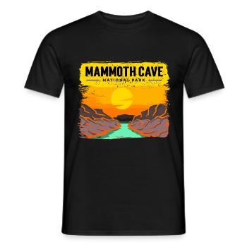 Nationalpark Höhle Mammoth Cave Kentucky Souvenir - Männer T-Shirt - Schwarz - Vorne - AI Model Male 178 light (178cm)