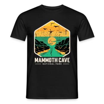 Nationalpark Souvenir Mammoth Cave Kentucky Souven - Männer T-Shirt - Schwarz - Vorne - AI Model Male 178 light (178cm)