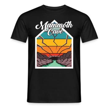 Mammoth Cave Kentucky Nationalpark Wandern - Männer T-Shirt - Schwarz - Vorne - AI Model Male 178 light (178cm)
