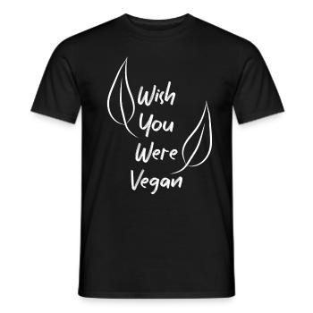 Vegan Veganer Tierschutz Vegetarier Vegetarisch - Männer T-Shirt - Schwarz - Vorne - AI Model Male 178 light (178cm)