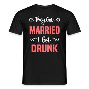 JGA Wedding Marriage Jungesellenabschied Party - Men's T-Shirt - black - Front - AI Model Male 178 light (178cm)