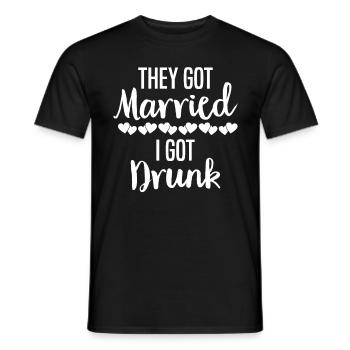 JGA Mariage Mariage Jungesellenabschied Party - T-shirt homme - noir - Devant - AI Model Male 178 light (178cm)