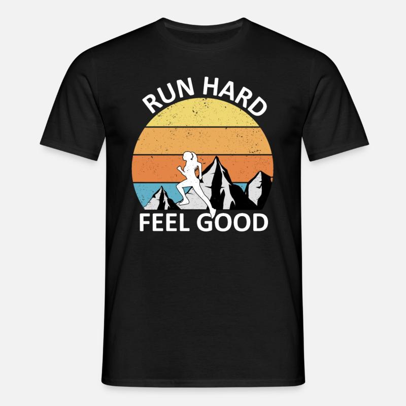 Trail Running - Männer T-Shirt - Schwarz