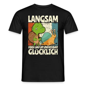 Wandern Rentner Geschenk Opa Wald - Männer T-Shirt - Schwarz - Vorne - AI Model Male 178 light (178cm)