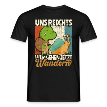 Wandern Spruch Wanderung - Männer T-Shirt - Schwarz - Vorne - AI Model Male 178 light (178cm)