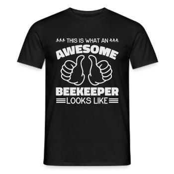 Cadeau d'apiculteur apiculteur abeille abeille - T-shirt homme - noir - Devant - AI Model Male 178 light (178cm)