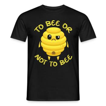 Bees honey bee beekeeper beekeeper gift - Men's T-Shirt - black - Front - AI Model Male 178 light (178cm)
