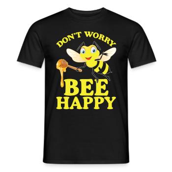 Bees honey bee beekeeper beekeeper gift - Men's T-Shirt - black - Front - AI Model Male 178 light (178cm)