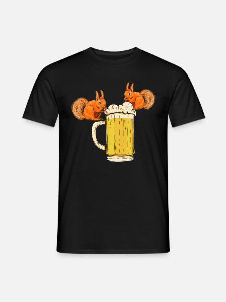 Squirrel, funny squirrel, squirrel - Men's T-Shirt - black