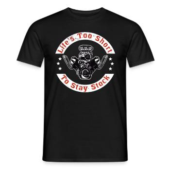 Muscel Car V8 Turbocompresseur Tuning Voiture de course - T-shirt homme - noir - Devant - AI Model Male 178 light (178cm)