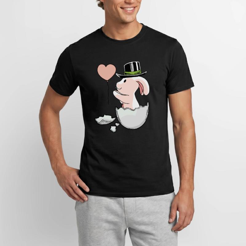 Easter Balloon EggShell Easter Rabbit Men's T-Shirt