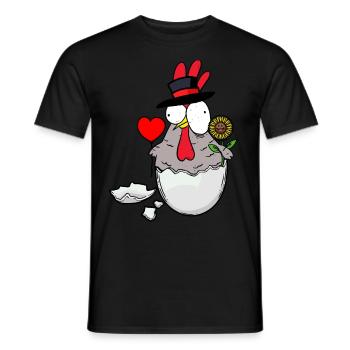 Geburtstag Huhn Glückwunsch Gratulieren Geburt - Männer T-Shirt - Schwarz - Vorne - AI Model Male 178 light (178cm)