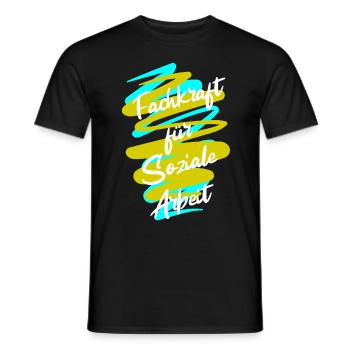 Soziale Arbeit - Männer T-Shirt - Schwarz - Vorne - AI Model Male 178 light (178cm)