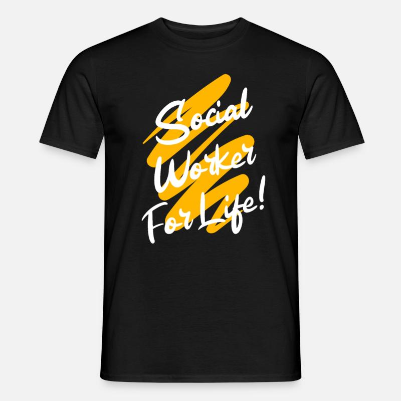 Soziale Arbeit - Männer T-Shirt - Schwarz