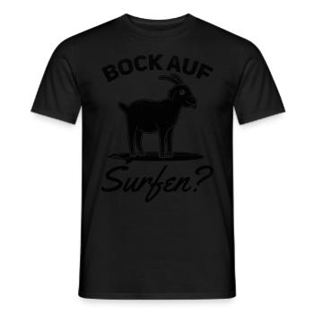 Surfer Bock Auf Surfen Wellenreiten Surfen - Männer T-Shirt - Schwarz - Vorne - AI Model Male 178 light (178cm)