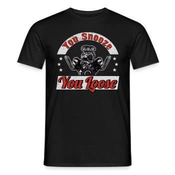 Rennfahrer Rennwagen Tuning Rennsport Motorsport - Männer T-Shirt - Schwarz - Vorne - AI Model Male 178 light (178cm)