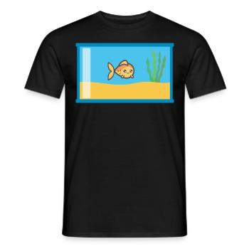 Aquarium Gift Idea Goldfish - Men's T-Shirt - black - Front - AI Model Male 178 light (178cm)