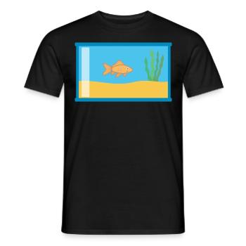 Aquarium Gift Idea Goldfish - Men's T-Shirt - black - Front - AI Model Male 178 light (178cm)