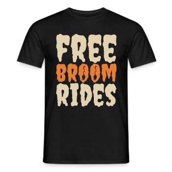 Scary halloween pumpkin witches zombie ghosts - Men's T-Shirt - black - Front - AI Model Male 178 light (178cm)