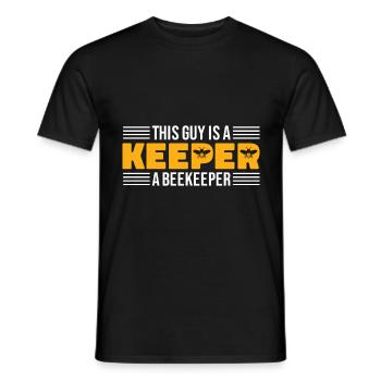 Cadeau d'apiculteur apiculteur abeille abeille - T-shirt homme - noir - Devant - AI Model Male 178 light (178cm)