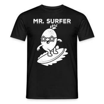 Funny Surfer Water Sports Surf Funny Surfing Mr. - Men's T-Shirt - black - Front - AI Model Male 178 light (178cm)