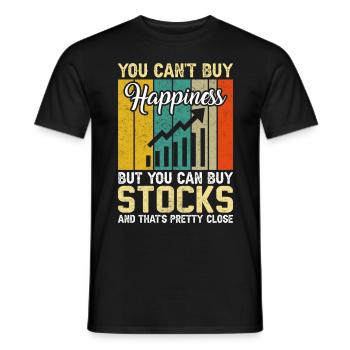 Trader Day Trading Forex Finance Actions boursières - T-shirt homme - noir - Devant - AI Model Male 178 light (178cm)