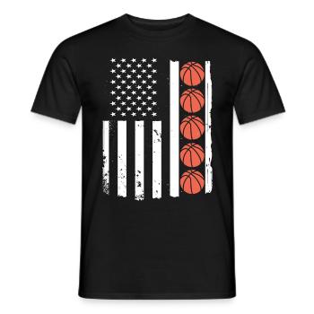 Dictons de basket-ball amusants pour les joueurs de basket-ball - T-shirt homme - noir - Devant - AI Model Male 178 light (178cm)