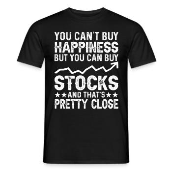 Trader Day Trading Forex Finance Actions boursières - T-shirt homme - noir - Devant - AI Model Male 178 light (178cm)