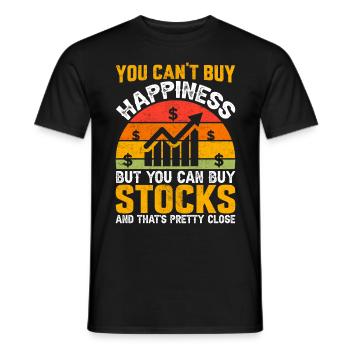 Trader Day Trading Forex Finance Actions boursières - T-shirt homme - noir - Devant - AI Model Male 178 light (178cm)