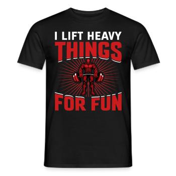 Weightlifter Weightlifting Bodybuilder Gift Idea - Men's T-Shirt - black - Front - AI Model Male 178 light (178cm)