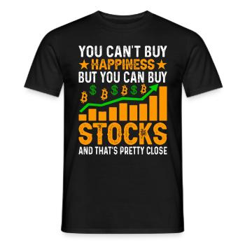 Trader Day Trading Forex Finance Actions boursières - T-shirt homme - noir - Devant - AI Model Male 178 light (178cm)