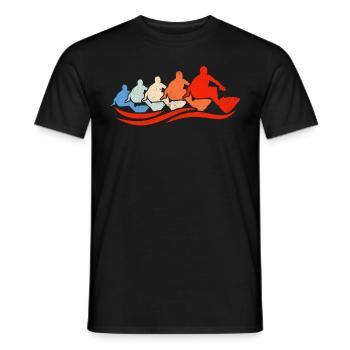 Groupe de surf Retro Surfers - T-shirt homme - noir - Devant - AI Model Male 178 light (178cm)