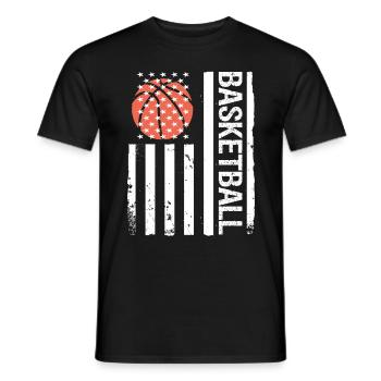 Dictons de basket-ball amusants pour les joueurs de basket-ball - T-shirt homme - noir - Devant - AI Model Male 178 light (178cm)