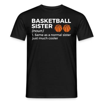 Dictons de basket-ball amusants pour les joueurs de basket-ball - T-shirt homme - noir - Devant - AI Model Male 178 light (178cm)