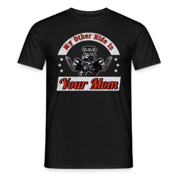 Muscel Car V8 Turbocharger Tuning Rennwagen - Männer T-Shirt - Schwarz - Vorne - AI Model Male 178 light (178cm)