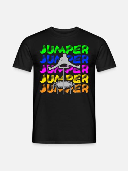 Trampoline Jumping Trampoline Trampoline Trampoline - Men's T-Shirt - black