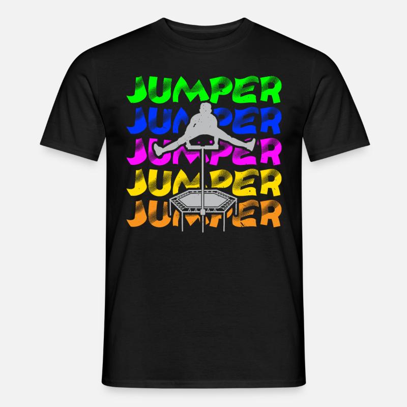 Trampoline Jumping Trampoline Trampoline Trampoline - T-shirt homme - noir