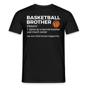 Dictons de basket-ball amusants pour les joueurs de basket-ball - T-shirt homme - noir - Devant - AI Model Male 178 light (178cm)