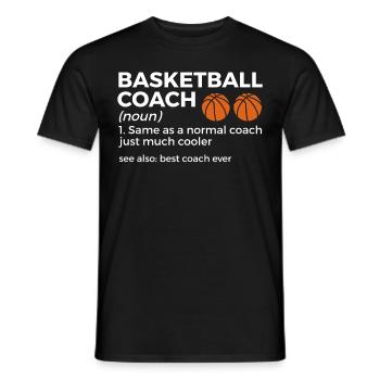 Dictons de basket-ball amusants pour les joueurs de basket-ball - T-shirt homme - noir - Devant - AI Model Male 178 light (178cm)