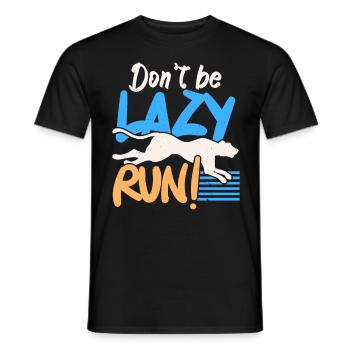 Don't Be Lazy Run Gepard Wildlife Zookeeper - Männer T-Shirt - Schwarz - Vorne - AI Model Male 178 light (178cm)