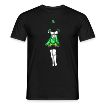 Womans Dress For St. Patricks Day - Männer T-Shirt - Schwarz - Vorne - AI Model Male 178 light (178cm)