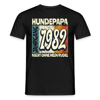 40 Jahre Geschenk Geburtstag Hund Hundehalter - Männer T-Shirt - Schwarz - Vorne - AI Model Male 178 light (178cm)