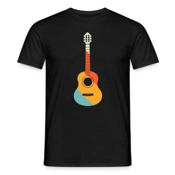 Guitare électrique Guitariste Guitare acoustique Musicien - T-shirt homme - noir - Devant - AI Model Male 178 light (178cm)