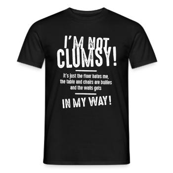 Ich bin nicht ungeschickt Lustige Sprüche Sarkastisch - Männer T-Shirt - Schwarz - Vorne - AI Model Male 178 light (178cm)