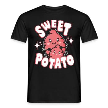 Funny Potatoes - Cool Sweet Potato Farmer Gifts - Männer T-Shirt - Schwarz - Vorne - AI Model Male 178 light (178cm)
