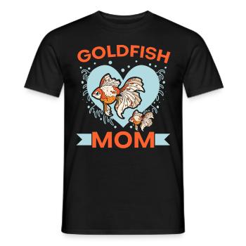 Poisson rouge Maman Aquariophile sous-marin Pisciculture - T-shirt homme - noir - Devant - AI Model Male 178 light (178cm)