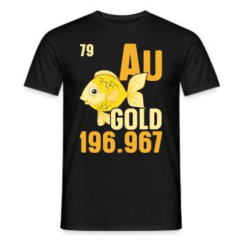 Goldfish Underwater Fish Aquarist Fishing - Men's T-Shirt - black - Front - AI Model Male 178 light (178cm)