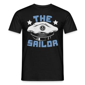 Navire marin maritime Capitaine Marin - T-shirt homme - noir - Devant - AI Model Male 178 light (178cm)